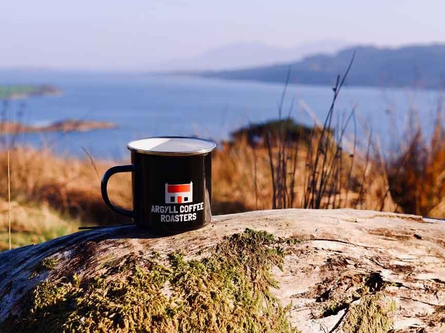 Mug with Argyll Coffee Roasters logo