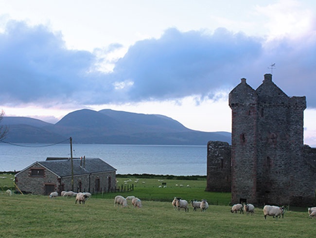 Skipness Castle grounds