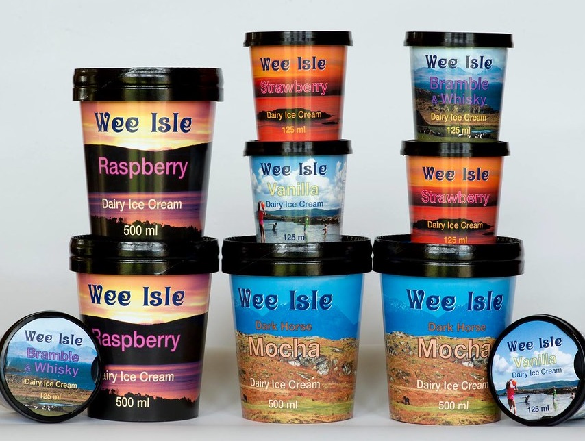 A collection of Wee Isle ice-creams